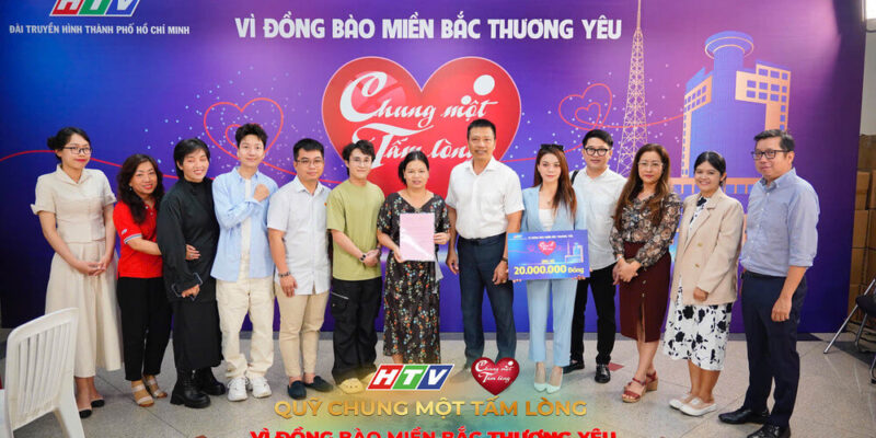 Công ty Truyền thông Bee cùng loạt nghệ sĩ hướng về miền Bắc với quỹ "Chung một tấm lòng"