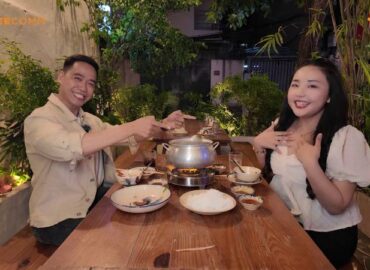 Hỷ Khí Dương Dương và Bỏng Ngô Mario thưởng thức tiệc đồ nướng tại Quán ăn hạnh phúc