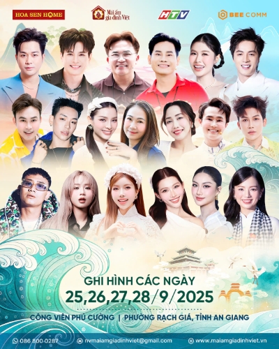 Lâm Hùng, Quách Tuấn Du và Phương Trinh Jolie về quê An Giang, cùng các nghệ sĩ tham gia “Mái ấm gia đình Việt”