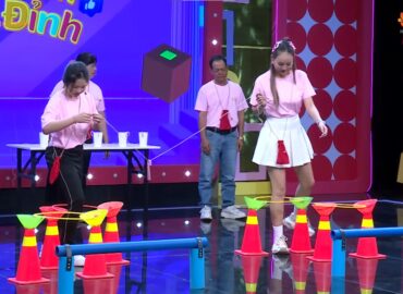 Diễm Phương hóa “cheerleader”, vừa cổ vũ vừa dẫn dắt đội thi đầy ngoạn mục