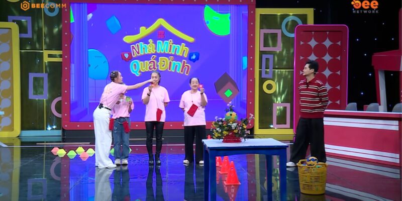 Diễm Phương “hộ tống công chúa” ra tận sân khấu, dẫn dắt đội giành chiến thắng ngoạn mục tại “Nhà Mình Quá Đỉnh”