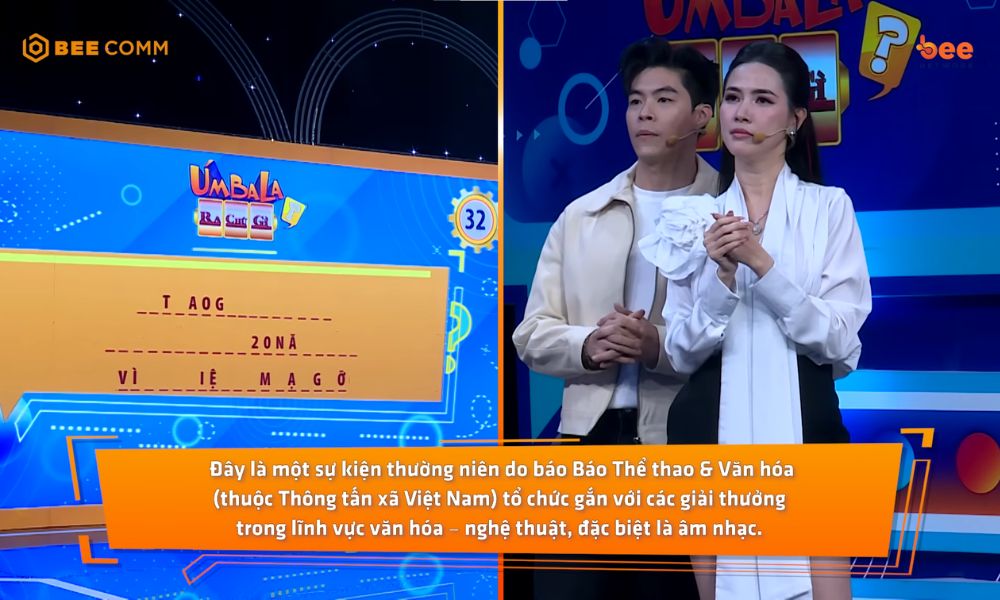 Hoa hậu Phan Thị Mơ đối đầu hai siêu mẫu thể hình, giành chiến thắng nghẹt thở tại "Úm Ba La Ra Chữ Gì?"