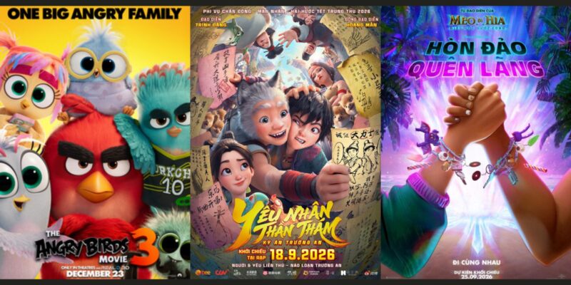 "Yêu Nhân Thần Thám", "Hòn Đảo Quên Lãng", "Angry Birds Movie 3": Top 3 phim hoạt hình đáng chờ cuối 2026