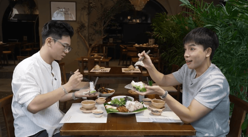Nam Khánh, Kan Hy khám phá nhà hàng chay độc đáo giữa lòng Sài Gòn, mê mẩn từ món gỏi đến nồi lẩu mẻ trong Quán ăn hạnh phúc tập 76 